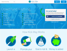 Tablet Screenshot of kickway.com